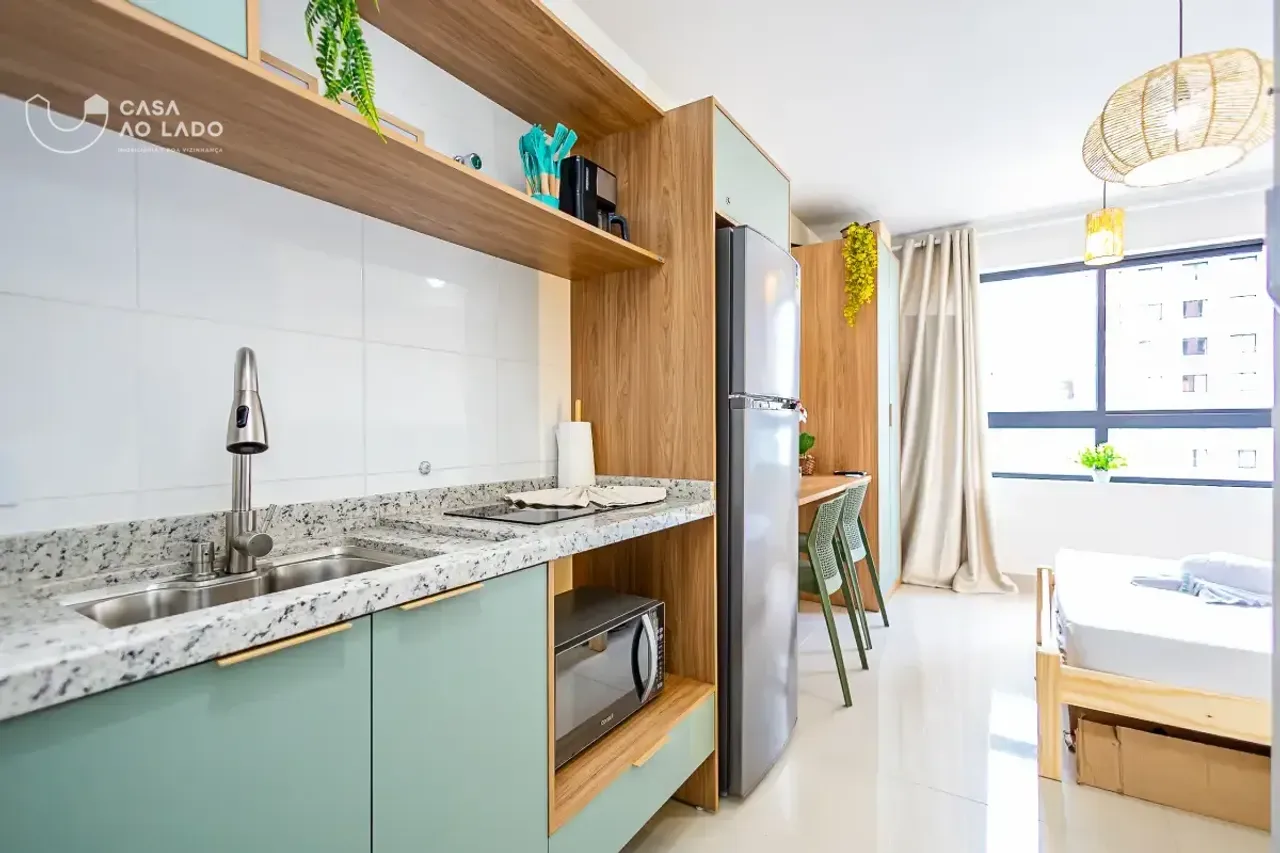 Apartamento mobiliado 28 m² com 1 quarto e varanda — photo 6