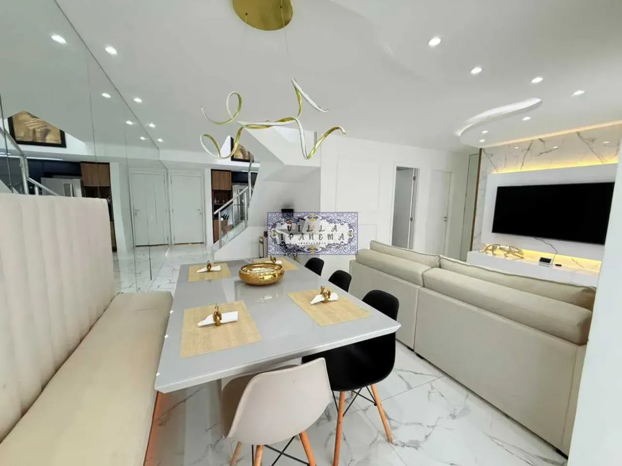 Furnished 3-bedroom duplex with open-plan kitchen — photo 14