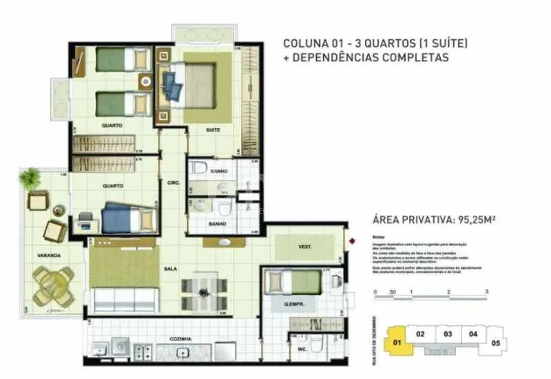 3-bedroom apartment in a building with a sauna — photo 14