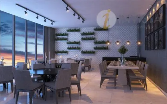 Floor-to-ceiling windows in a 2-bedroom apartment, 56 m² — photo 37