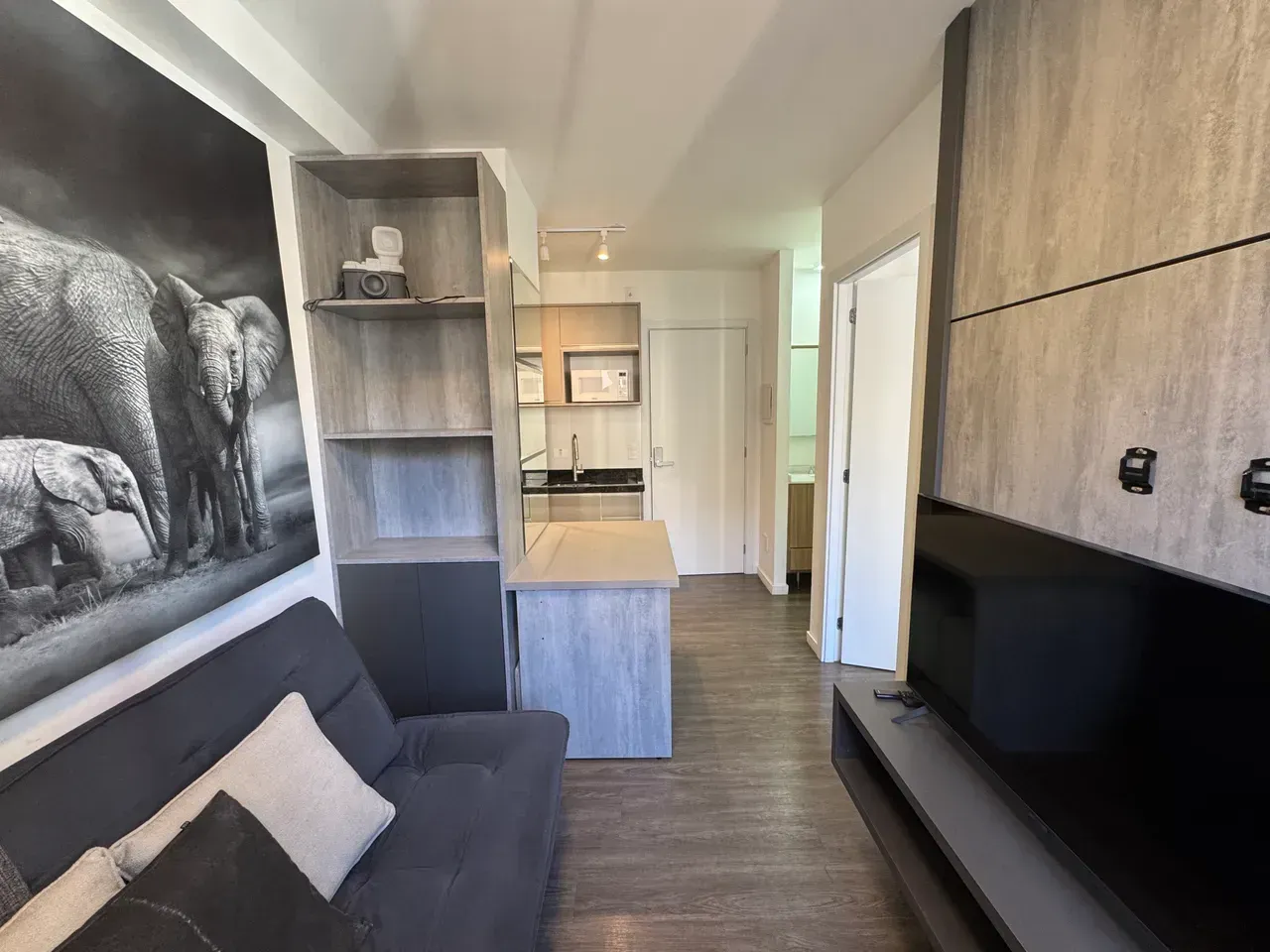Apartamento mobiliado de 1 quarto com 1 vaga e terraço — photo 6