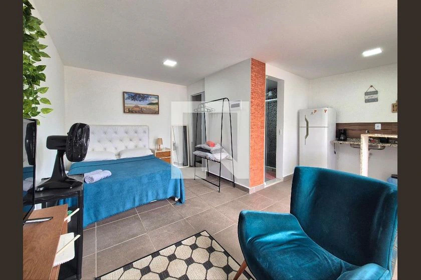 Furnished 30 m² apartment with balcony and 1 bedroom