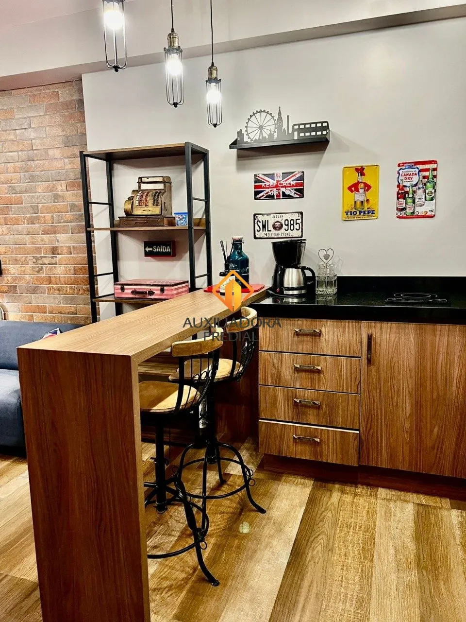 Furnished studio with 1 bedroom, 60 m² and open kitchen — photo 12