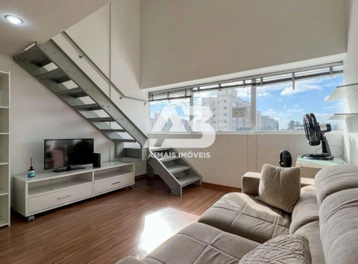 Furnished loft with 1 bedroom and open-plan kitchen — photo 6