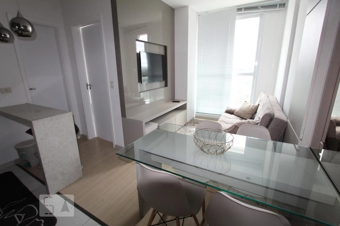 Furnished studio with open-plan kitchen and 1 bedroom