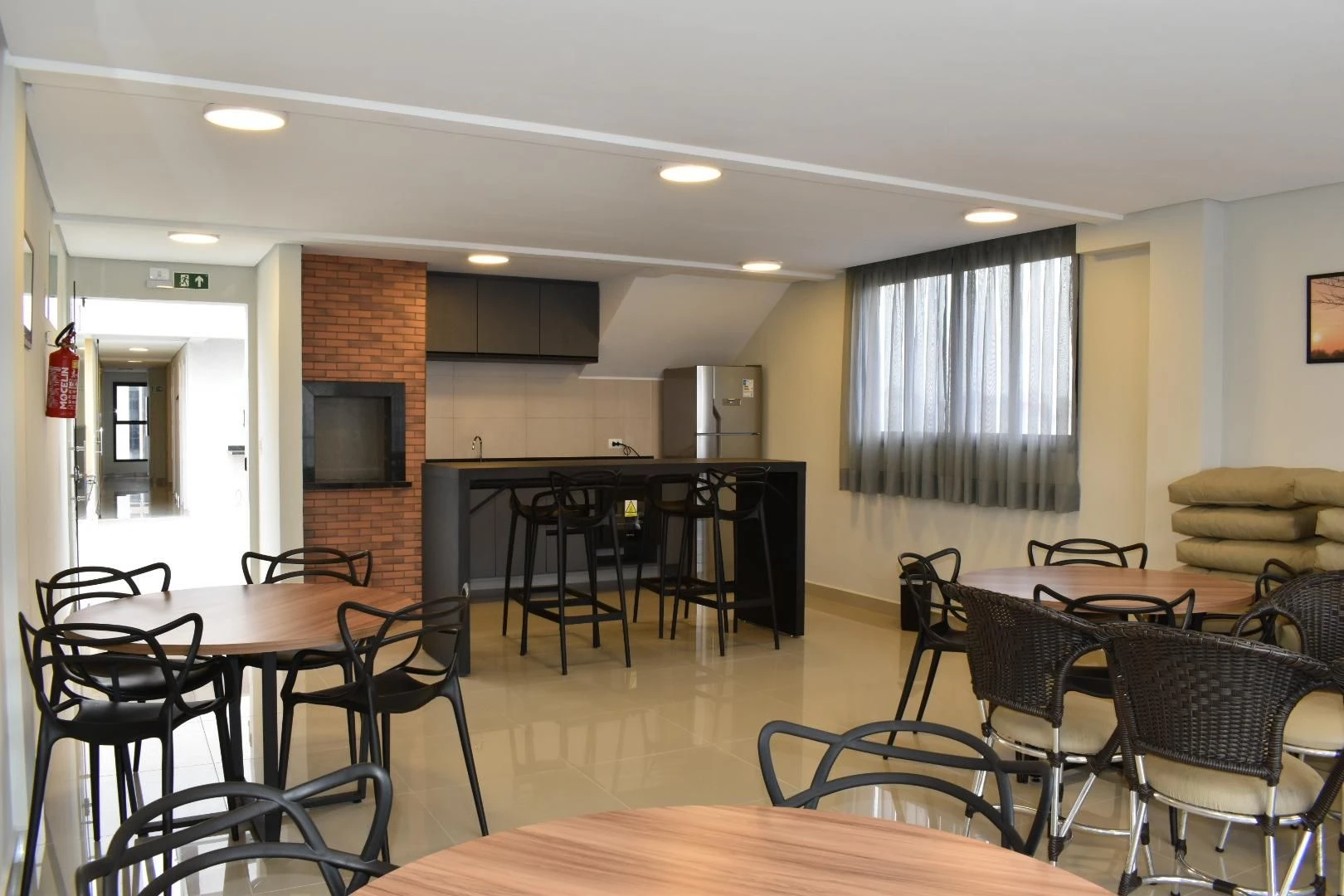 Monoambiente amueblado en edificio con gimnasio — photo 17
