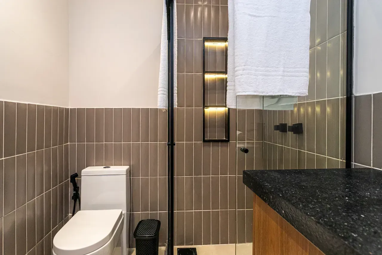 Apartamento de 90 m² com vista para as montanhas e closet — photo 23
