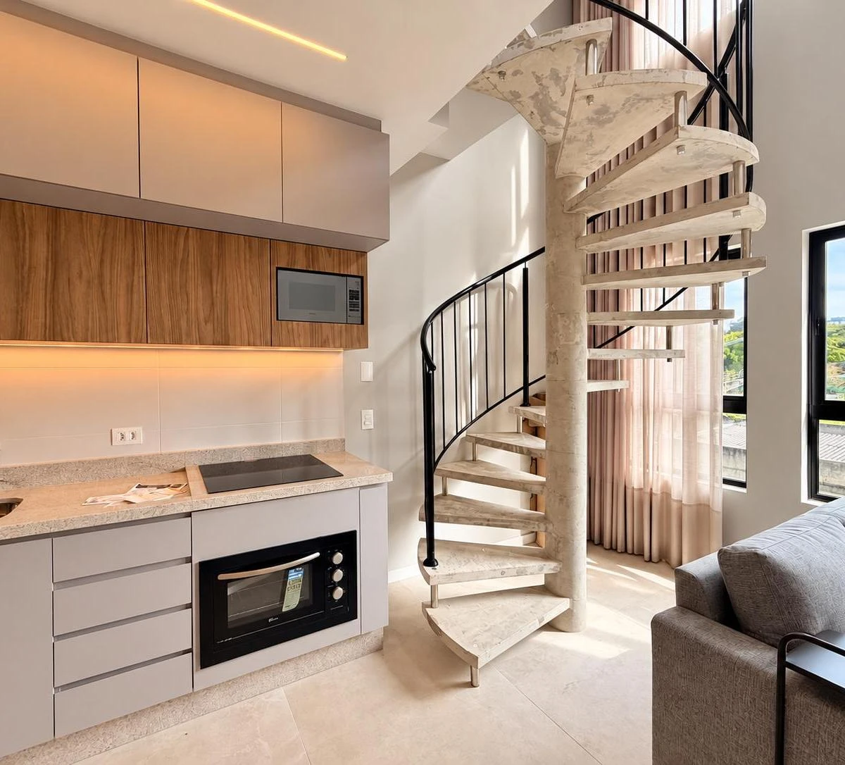 Furnished apartment, 38 m², with a washing machine — photo 7