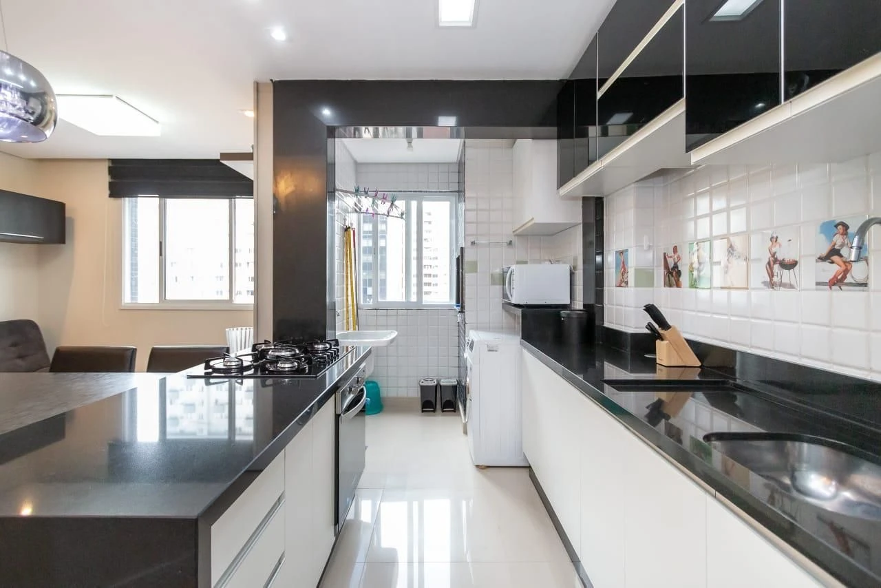 Apartamento mobiliado de 1 quarto com máquina de lavar — photo 15