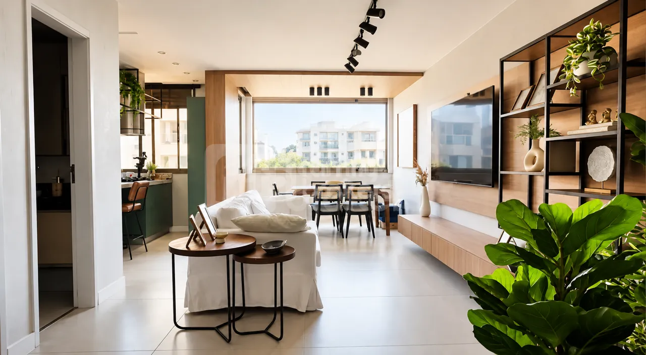 2-bedroom apartment with a glass-enclosed balcony