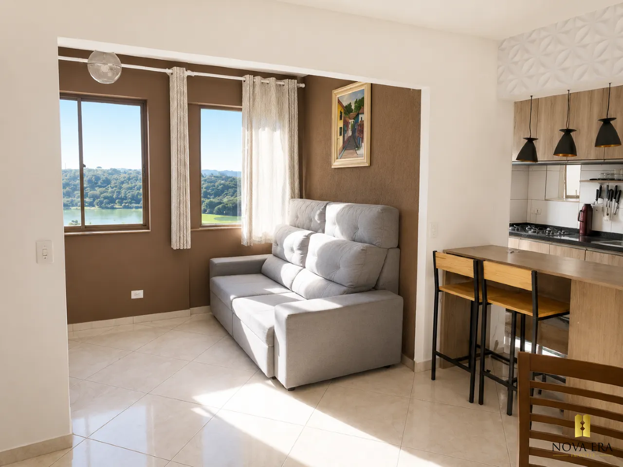 Furnished 1-bedroom apartment with 90 m² and parking — photo 16