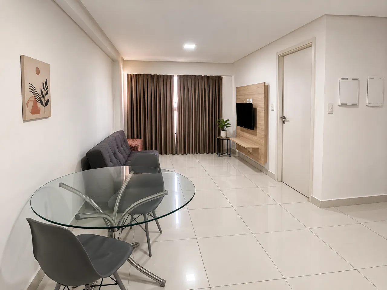 Furnished 1-bedroom apartment with 41 m² and 1 parking spot