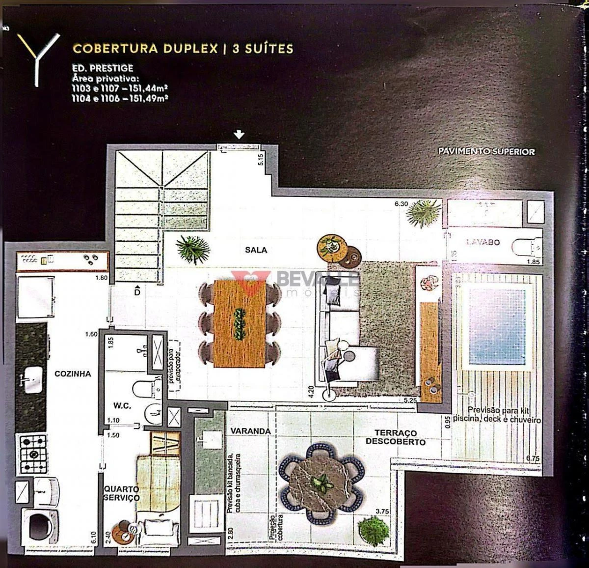 3-bedroom top-floor home with balcony and 152 m² — photo 49