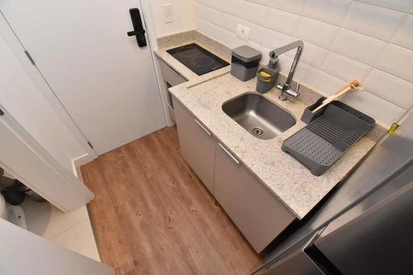 Studio de 1 quarto e 1 banheiro com varanda — photo 7