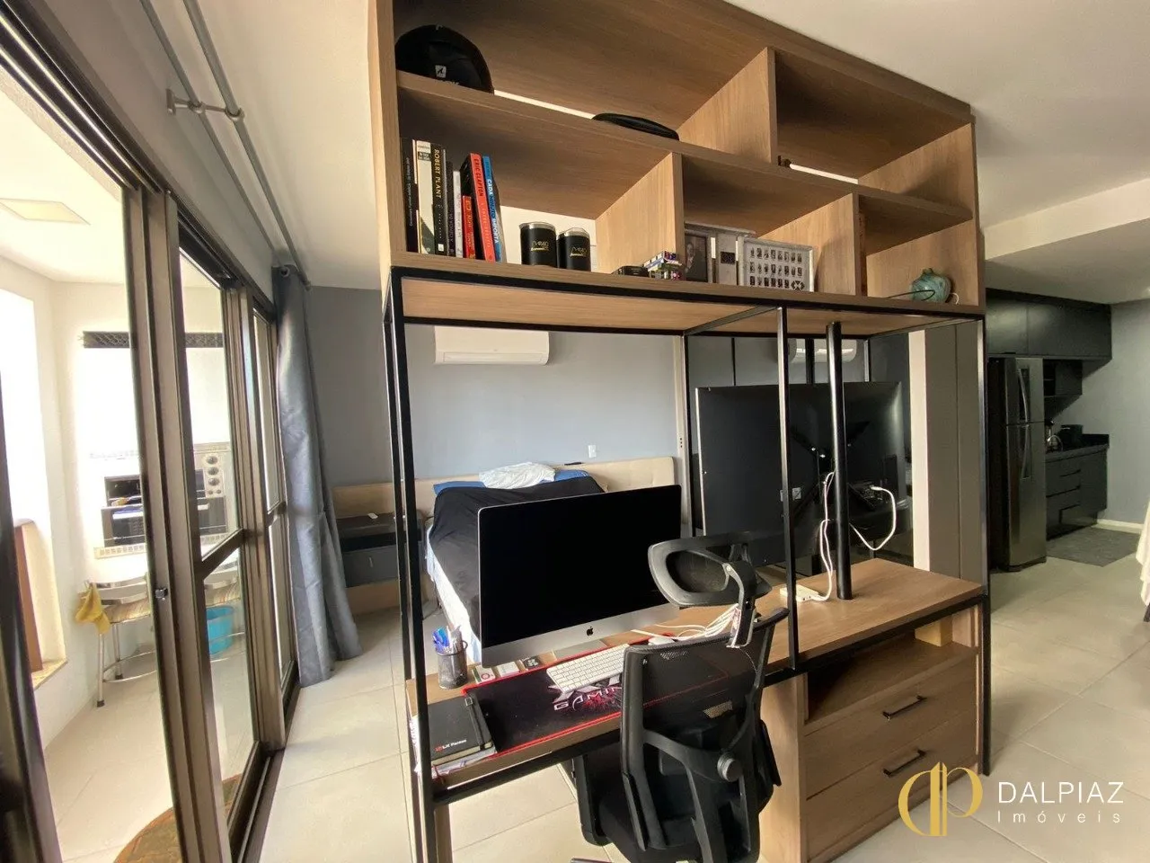 Furnished 46 m² studio with balcony and built-in grill — photo 19