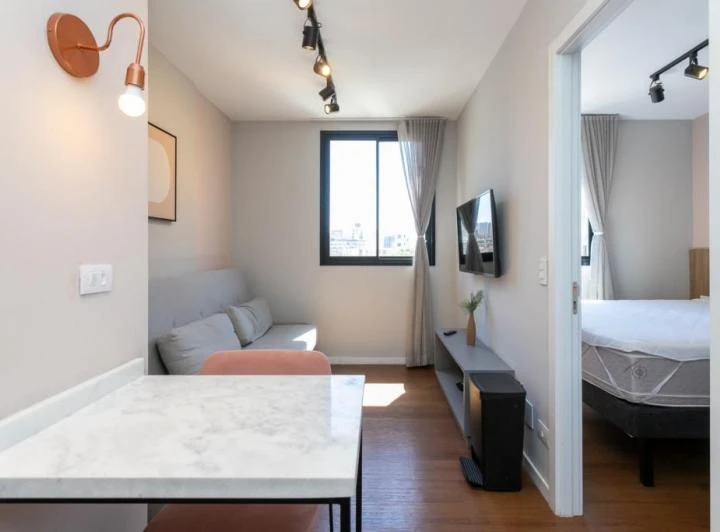 Apartamento mobiliado de 40 m² com 1 dormitório e 1 banheiro — photo 4