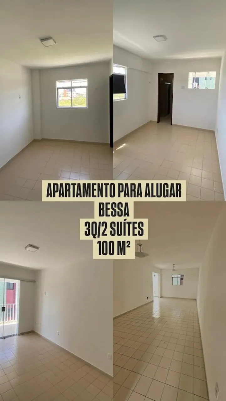 Apartamento com 3 quartos e cozinha fechada