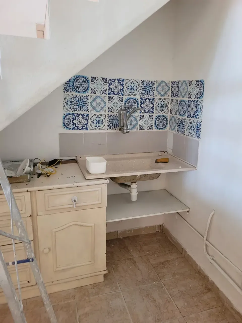 Estudio sin amueblar de 20 m² con 1 dormitorio y cocina