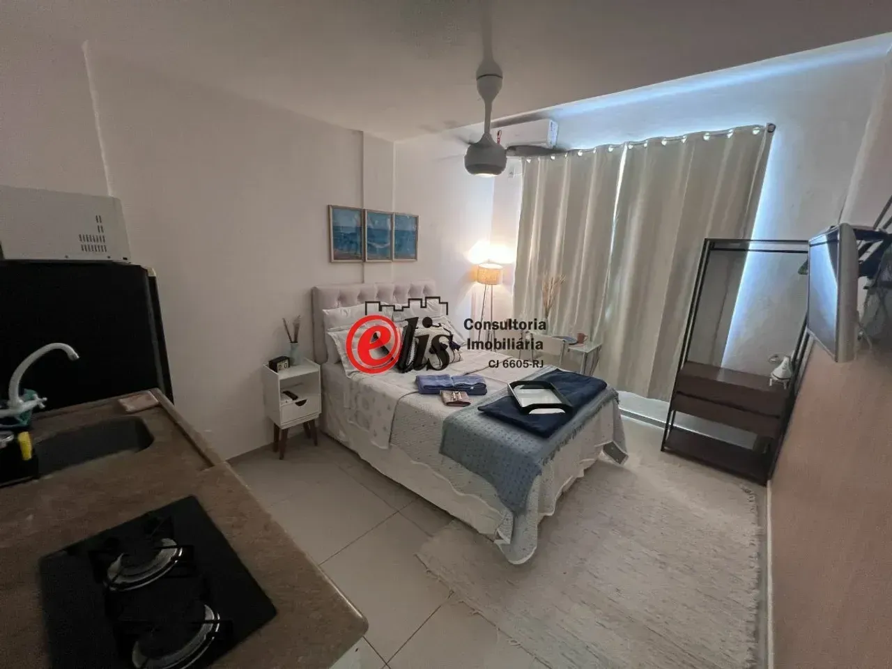 Furnished 1-bedroom apartment with compact kitchenette — photo 7