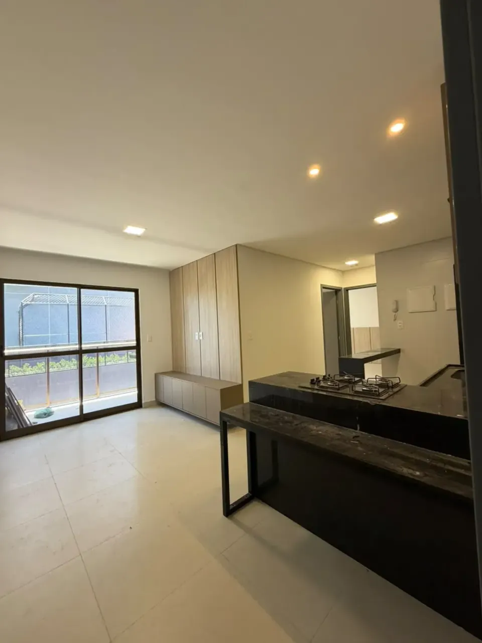 2-bedroom apartment in a building with a pool