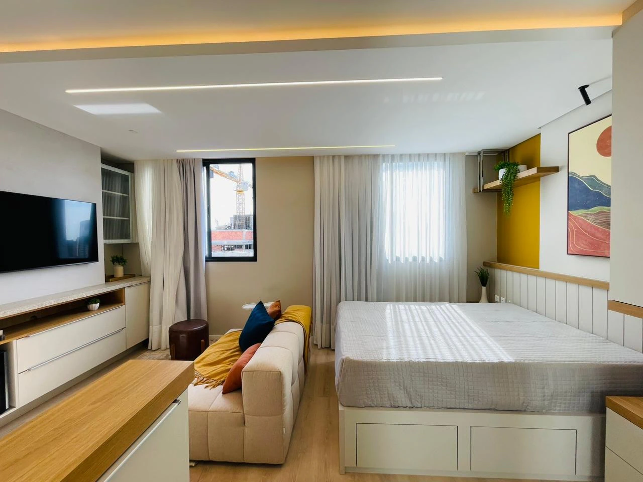 Rental apartment with 1 bedroom, open-plan kitchen