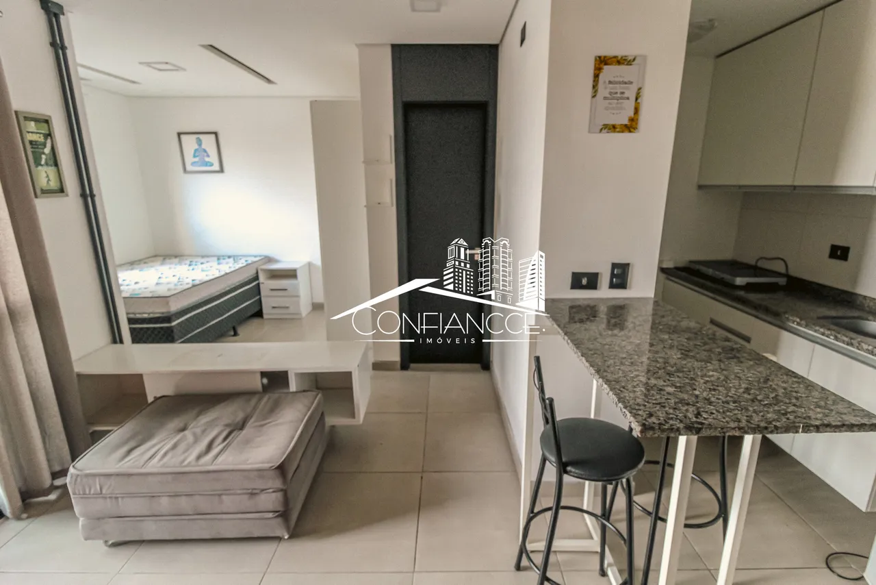 Furnished 1-bedroom apartment with an open kitchen — photo 12