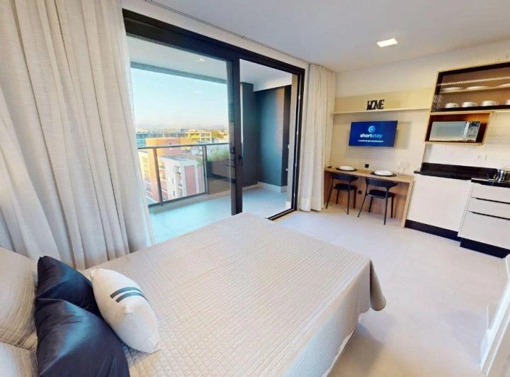 Apartamento mobiliado de 30 m² com 1 quarto e varanda — photo 3