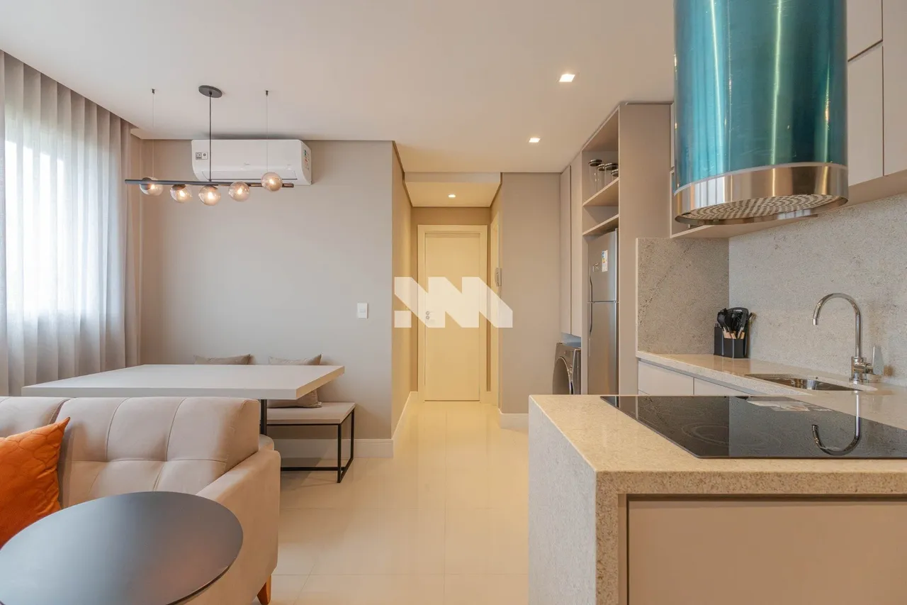 Furnished 52 m² apartment with an open-plan kitchen