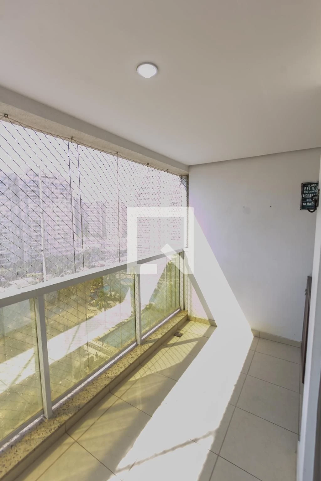 Balcony with a grill in a 2-bedroom apartment, 68 m² — photo 11