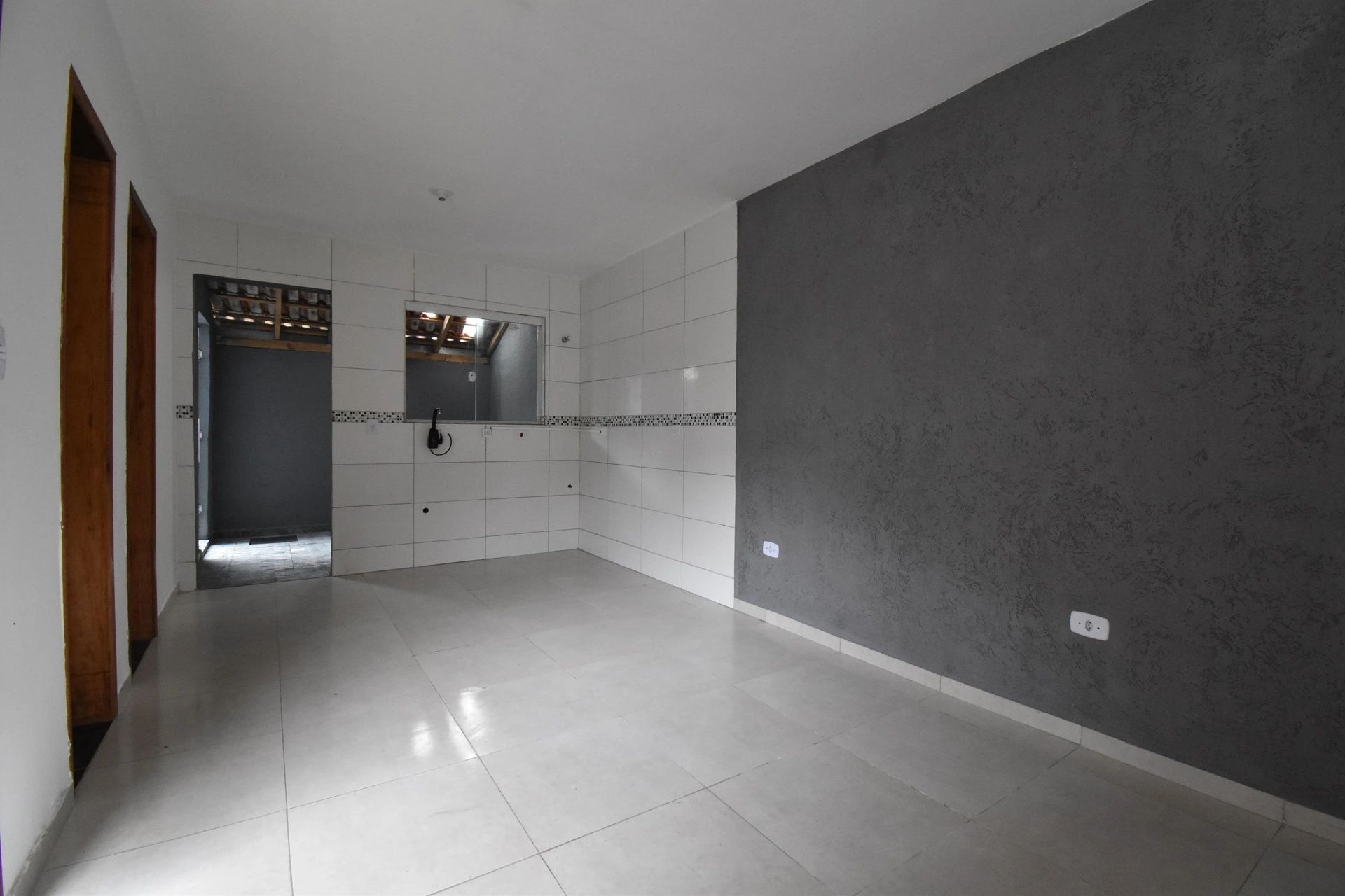 Garden in a 2-bedroom house, 41 m²