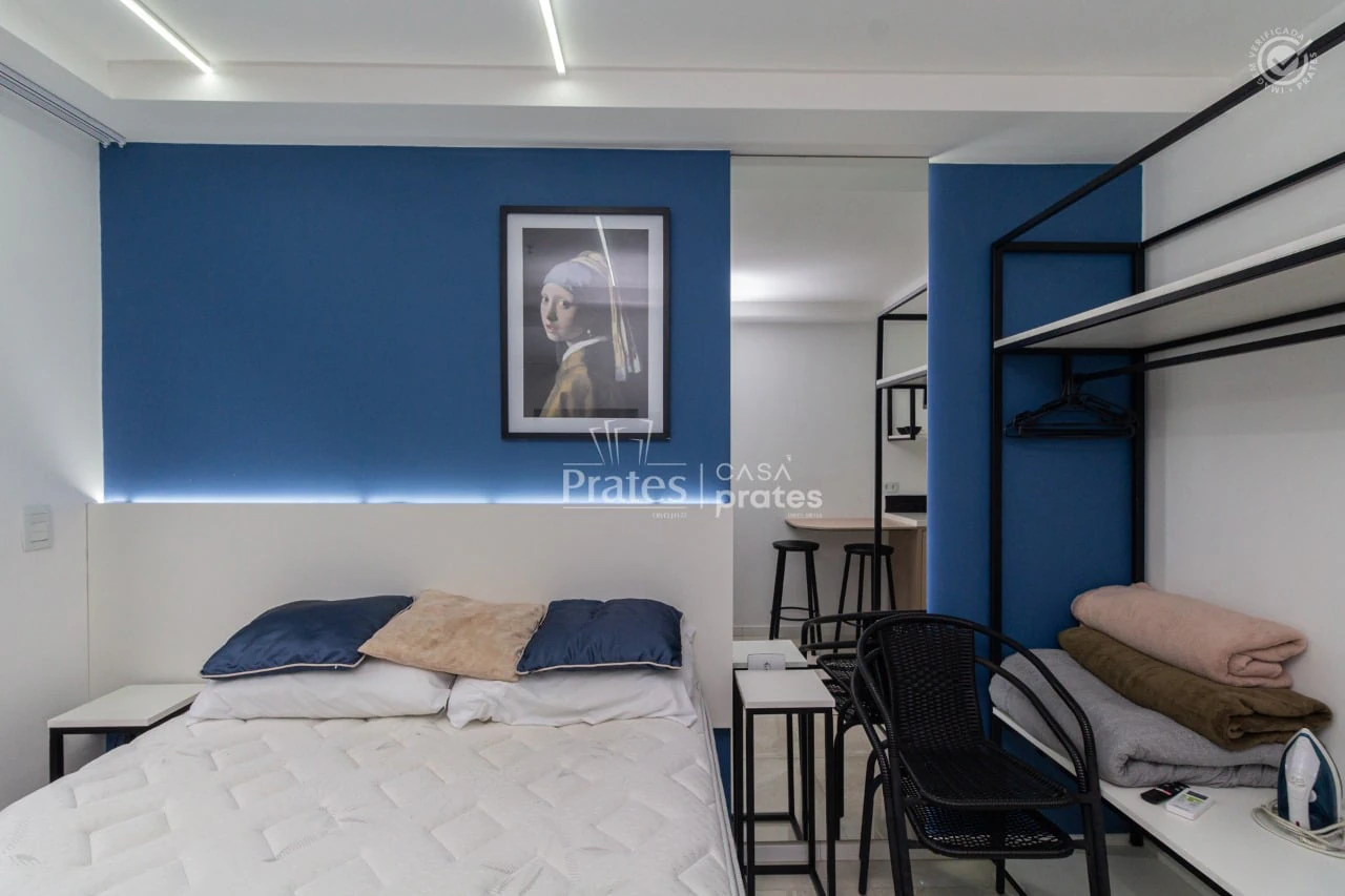 One-bedroom apartment with a washing machine in Curitiba — photo 5
