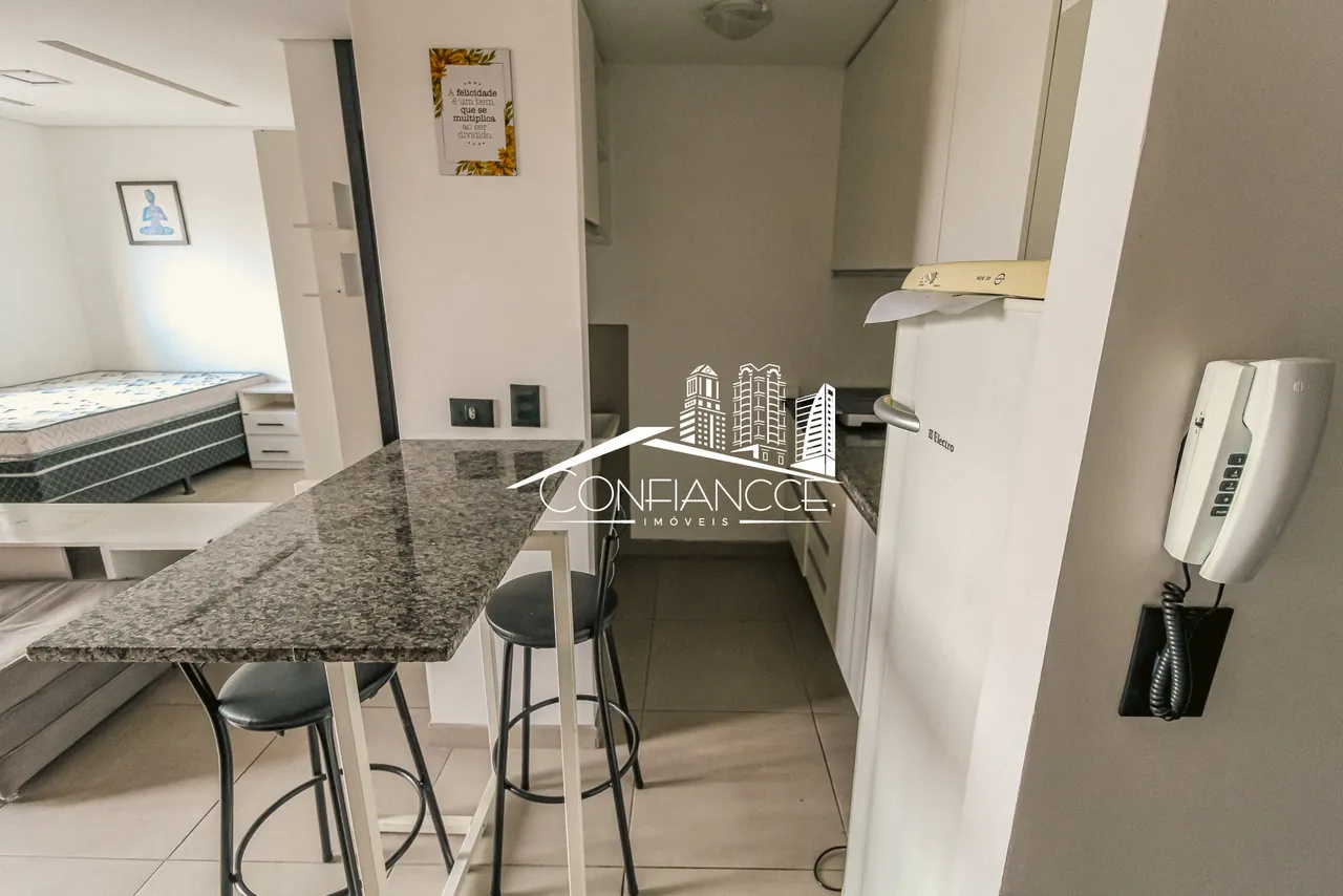Furnished 1-bedroom apartment with an open kitchen — photo 10