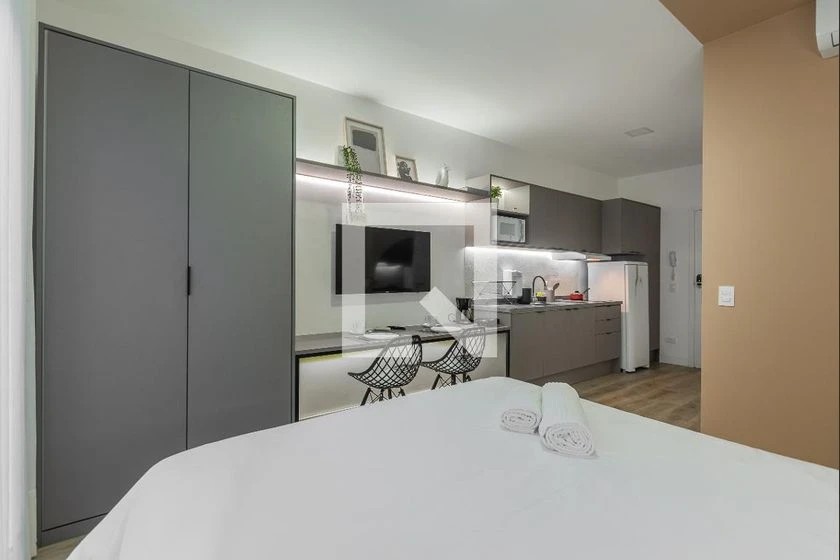 Furnished 1-bedroom apartment with open-plan kitchen — photo 11