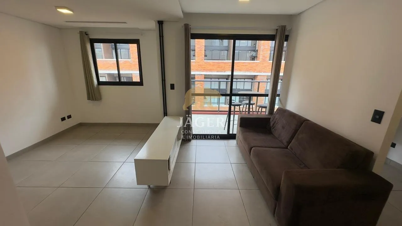Furnished 1-bedroom apartment with open-plan kitchen
