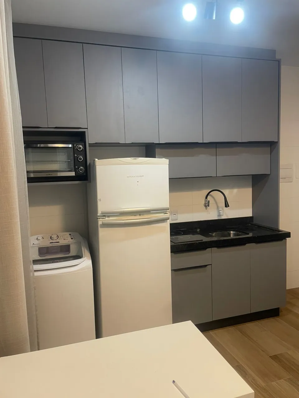 Furnished studio with balcony and 1 bathroom
