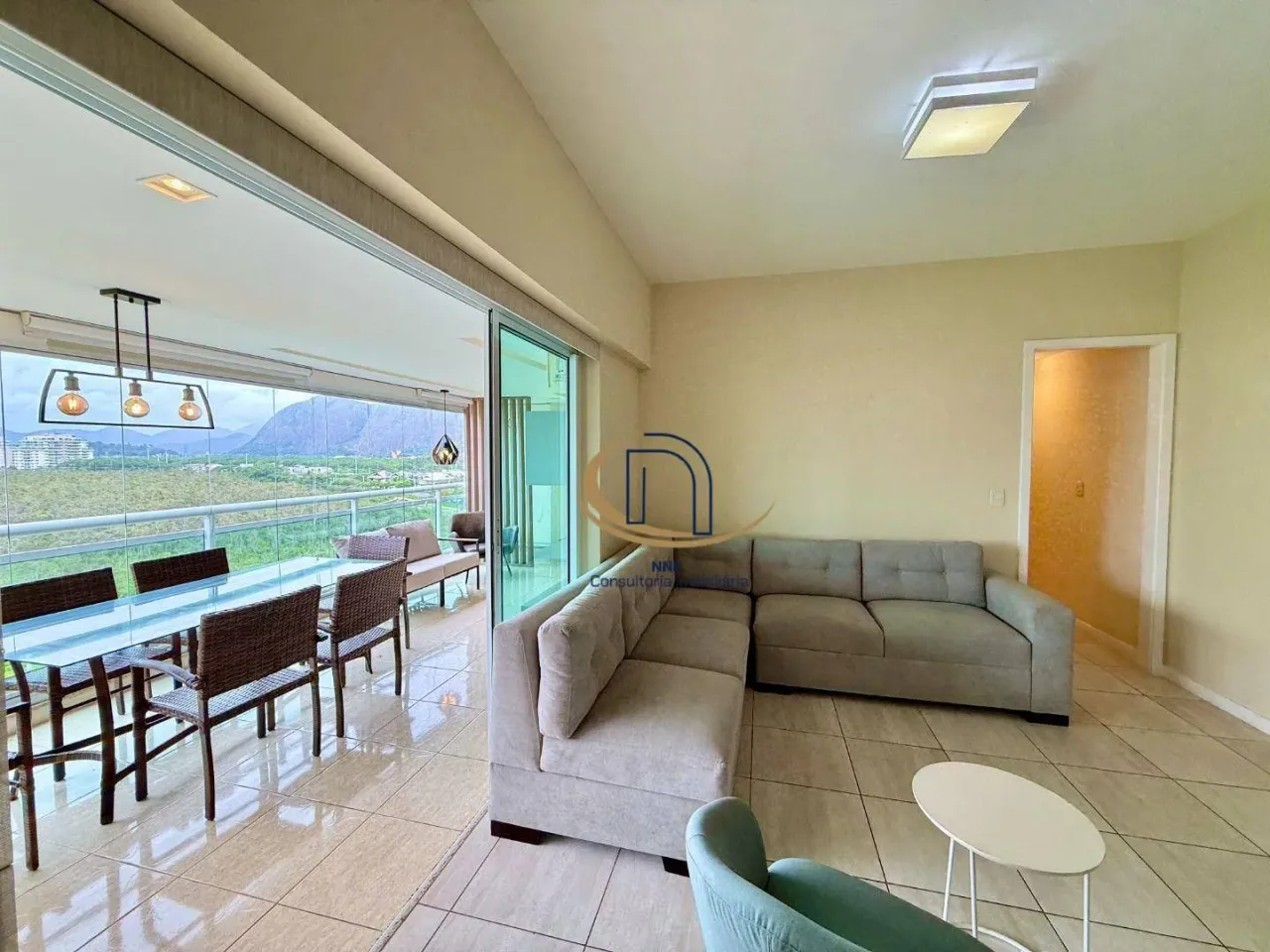 Furnished apartment with 3 bedrooms and gourmet balcony