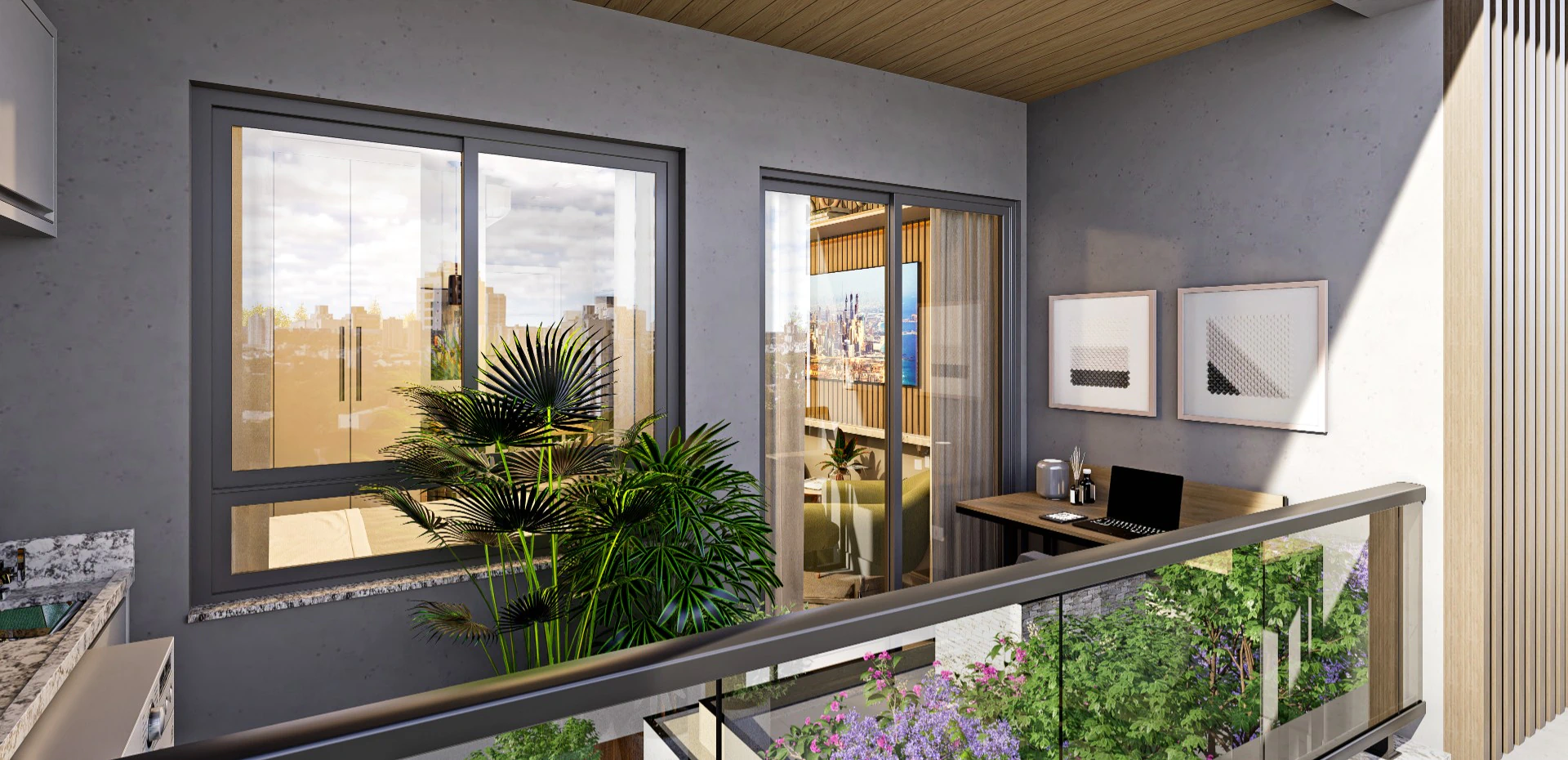 Apartamento mobiliado com 1 quarto e sacada envidraçada — photo 2