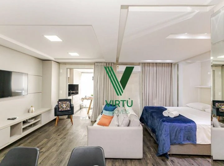 Furnished 1-bedroom apartment with an open-plan kitchen — photo 7
