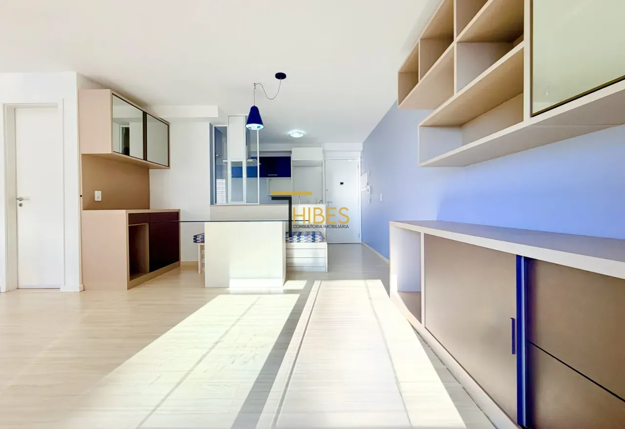 2 quartos e espaço de home office: apartamento de 63 m²
