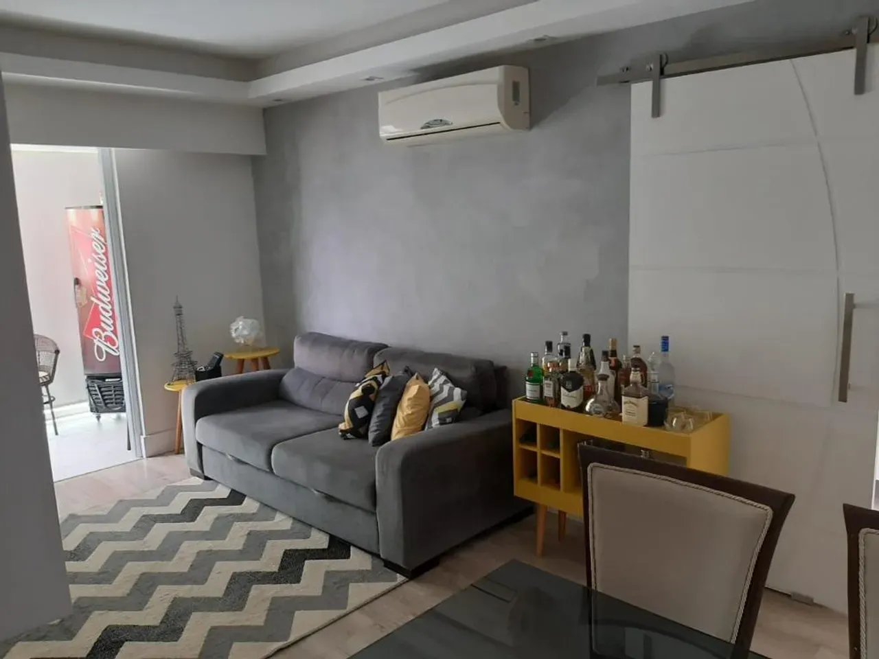 2-bedroom apartment in a building with a sauna