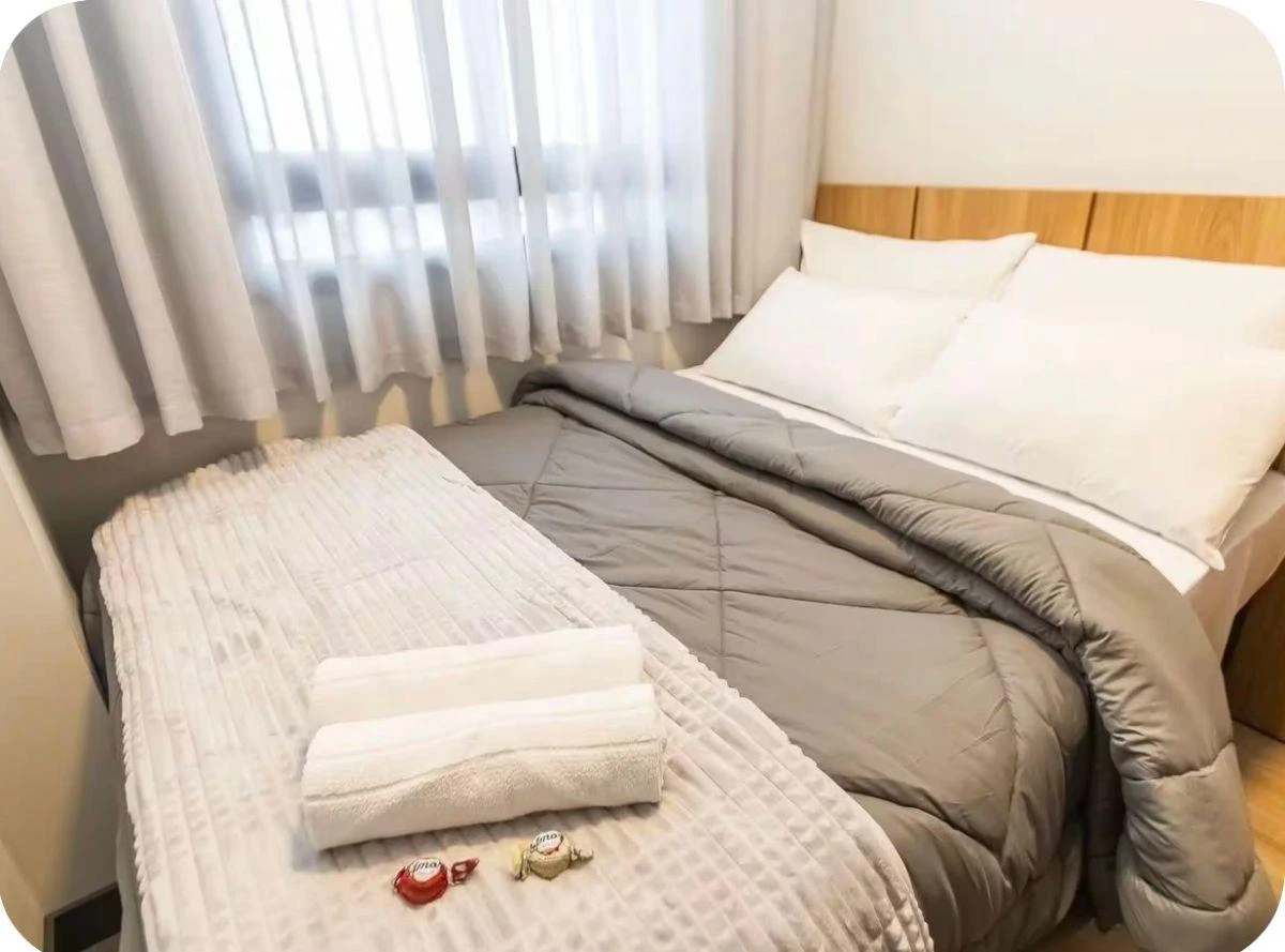 1 quarto e piso de madeira ou laminado: apartamento de 60 m² — photo 8