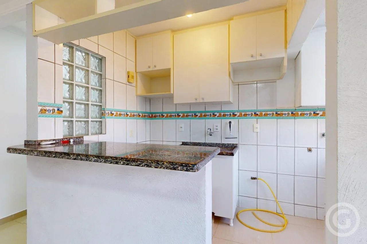 Apartamento térreo de 57 m² com cozinha americana