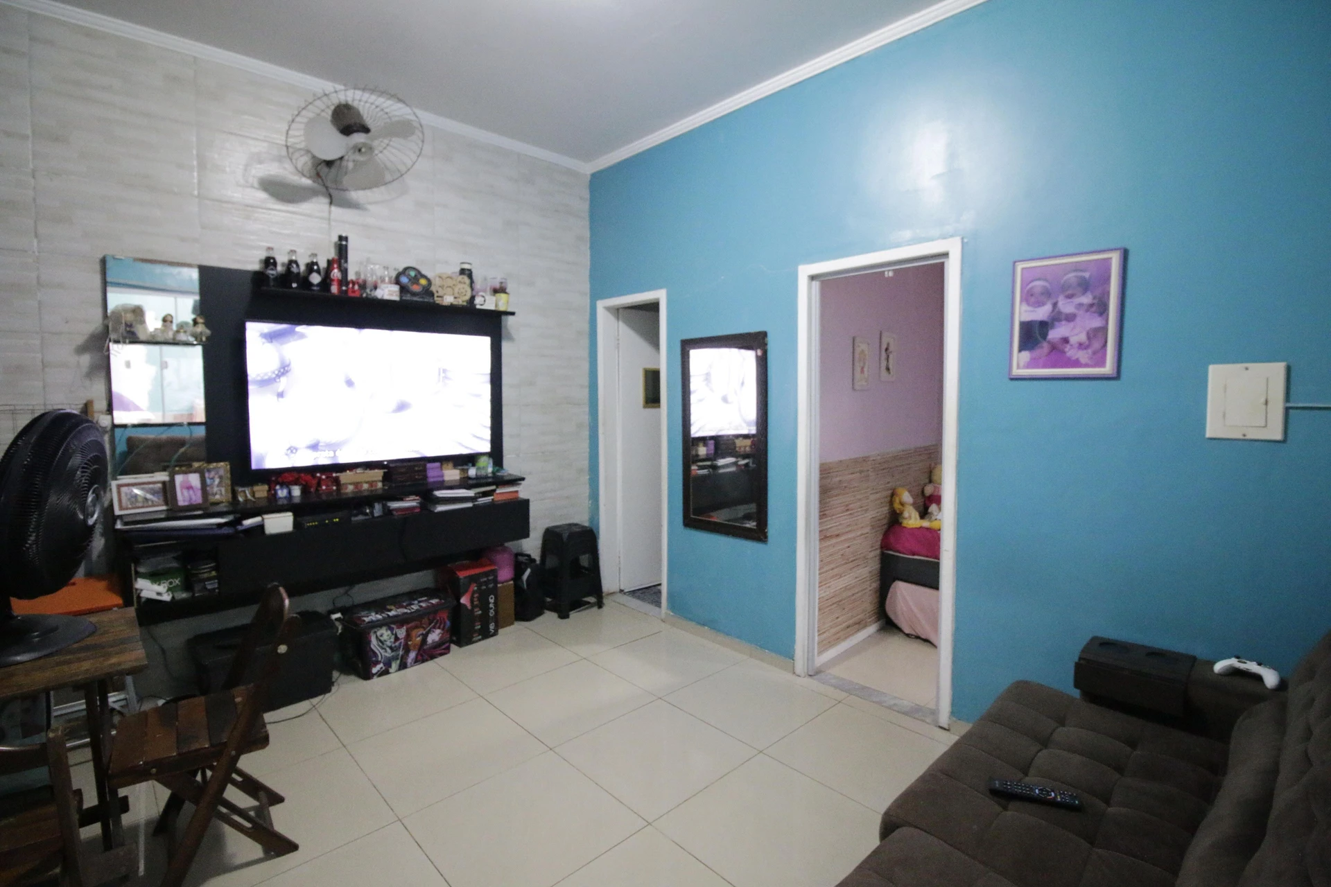 Furnished house with 2 bedrooms and a closed kitchen
