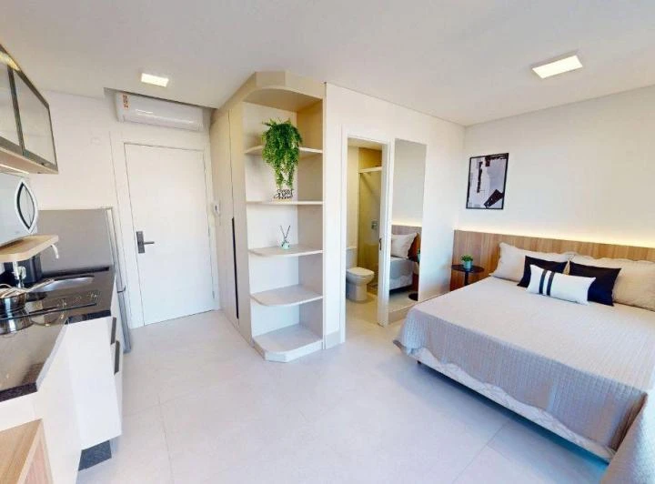 Apartamento mobiliado de 30 m² com 1 quarto e varanda — photo 7