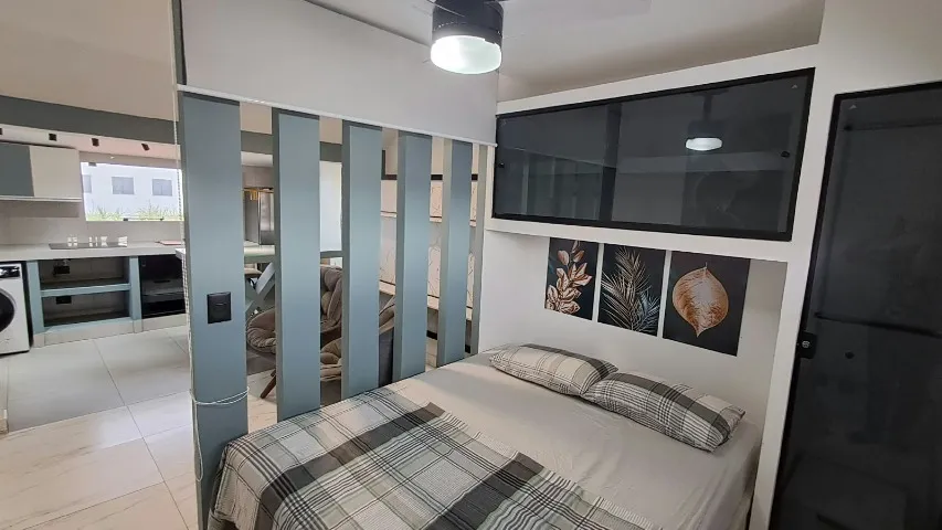 One-bedroom apartment with a washing machine in Curitiba — photo 5