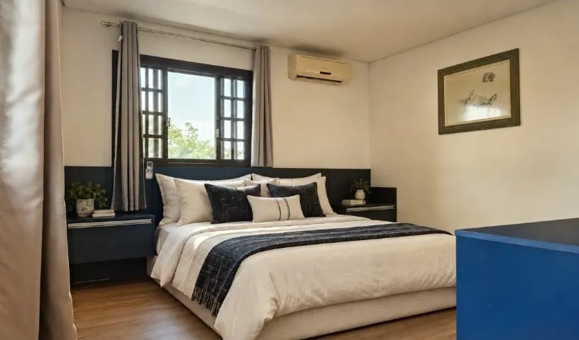 One-bedroom house with a home office