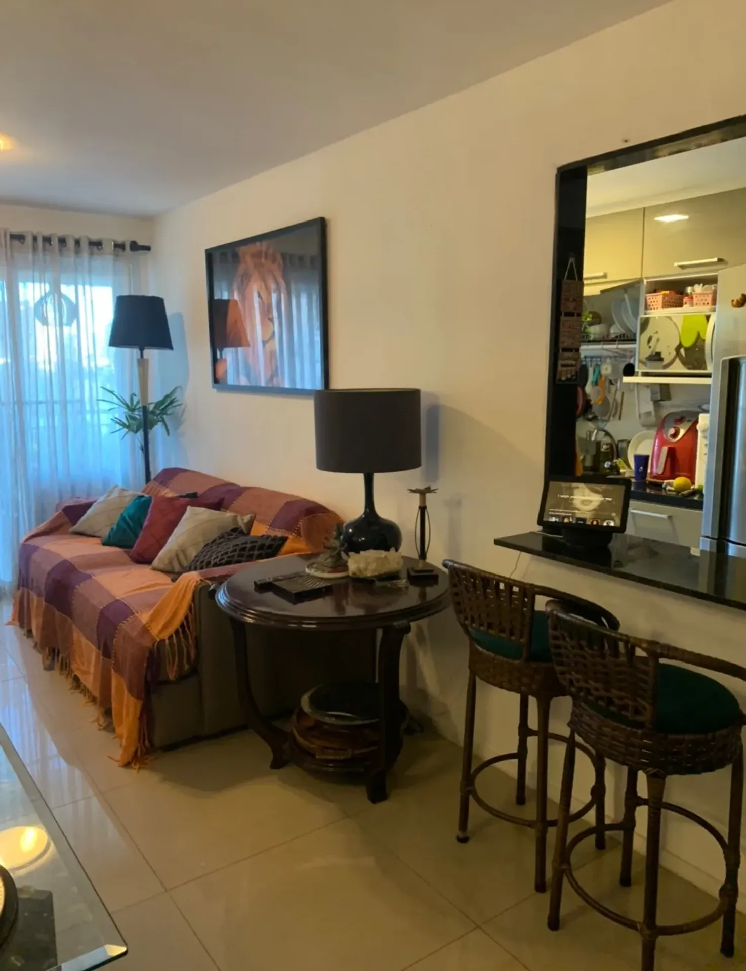 Furnished apartment, 74 m², with a glass-enclosed balcony — photo 20