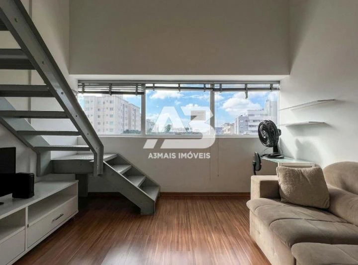 Furnished loft with 1 bedroom and open-plan kitchen — photo 4