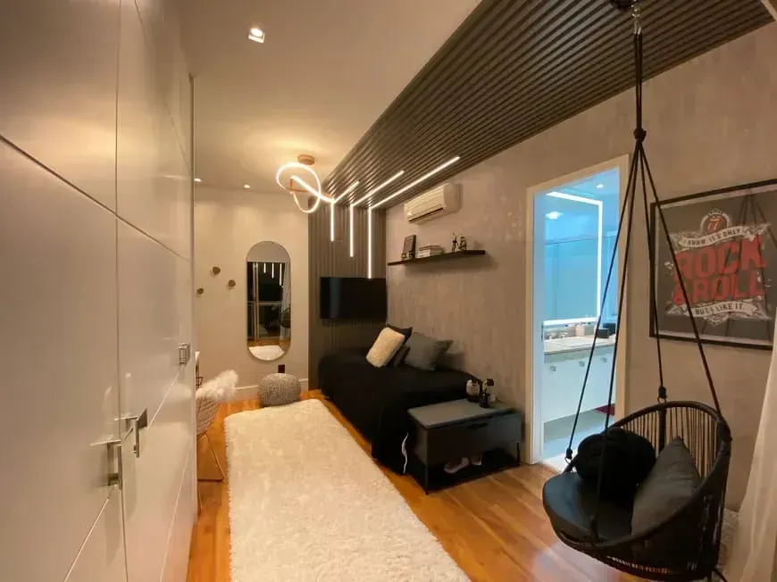 Furnished apartment with 4 bedrooms and an open kitchen — photo 12