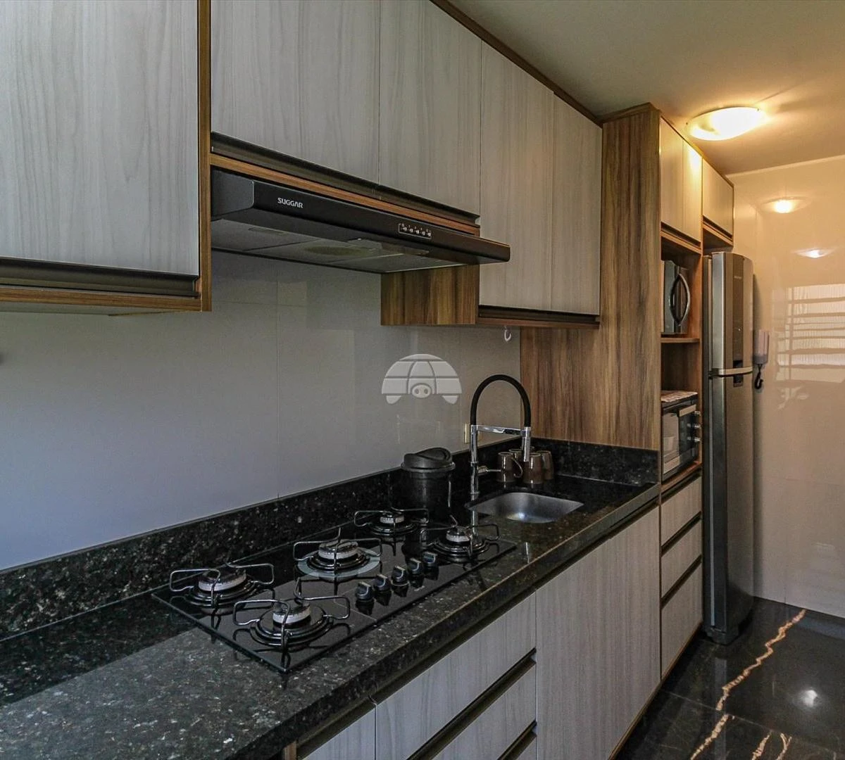 58 m² apartment with a washing machine and a home office — photo 3
